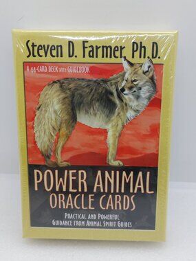 Steven D. Farmer Power Animal Oracle Cards 44 Card Deck With Guidebook